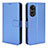Coque Portefeuille Livre Cuir Etui Clapet BY1 pour Oppo A58 4G Bleu
