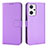 Coque Portefeuille Livre Cuir Etui Clapet BY1 pour Oppo Reno7 A Violet