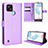 Coque Portefeuille Livre Cuir Etui Clapet BY1 pour Realme C21 Violet