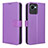 Coque Portefeuille Livre Cuir Etui Clapet BY1 pour Realme C30s Violet