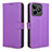 Coque Portefeuille Livre Cuir Etui Clapet BY1 pour Realme C53 Violet