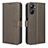 Coque Portefeuille Livre Cuir Etui Clapet BY1 pour Realme V20 5G Marron