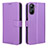 Coque Portefeuille Livre Cuir Etui Clapet BY1 pour Realme V20 5G Violet