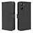 Coque Portefeuille Livre Cuir Etui Clapet BY1 pour Realme V30t 5G Noir