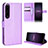Coque Portefeuille Livre Cuir Etui Clapet BY1 pour Sony Xperia 1 IV SO-51C Violet