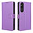 Coque Portefeuille Livre Cuir Etui Clapet BY1 pour Sony Xperia 1 V Violet