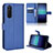 Coque Portefeuille Livre Cuir Etui Clapet BY1 pour Sony Xperia 5 II Bleu