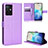 Coque Portefeuille Livre Cuir Etui Clapet BY1 pour Vivo T1 5G India Violet