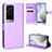 Coque Portefeuille Livre Cuir Etui Clapet BY1 pour Vivo X60 Pro+ Plus 5G Violet