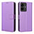 Coque Portefeuille Livre Cuir Etui Clapet BY1 pour Vivo Y77e t1 Violet