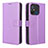 Coque Portefeuille Livre Cuir Etui Clapet BY1 pour Xiaomi Poco C55 Violet