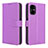 Coque Portefeuille Livre Cuir Etui Clapet BY1 pour Xiaomi Poco M4 5G Violet