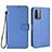 Coque Portefeuille Livre Cuir Etui Clapet BY1 pour Xiaomi Redmi 9 Power Bleu