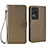 Coque Portefeuille Livre Cuir Etui Clapet BY1 pour Xiaomi Redmi K40S 5G Marron