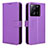 Coque Portefeuille Livre Cuir Etui Clapet BY1 pour Xiaomi Redmi K60 Ultra 5G Violet