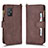 Coque Portefeuille Livre Cuir Etui Clapet BY2 pour Asus Zenfone 8 ZS590KS Marron