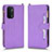 Coque Portefeuille Livre Cuir Etui Clapet BY2 pour Oppo A74 5G Violet