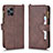 Coque Portefeuille Livre Cuir Etui Clapet BY2 pour Oppo Find X3 5G Marron