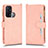 Coque Portefeuille Livre Cuir Etui Clapet BY2 pour Oppo Reno5 A Or Rose