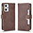 Coque Portefeuille Livre Cuir Etui Clapet BY2 pour Oppo Reno7 A Marron