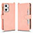 Coque Portefeuille Livre Cuir Etui Clapet BY2 pour Oppo Reno7 A Or Rose