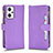 Coque Portefeuille Livre Cuir Etui Clapet BY2 pour Oppo Reno7 A Violet