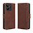 Coque Portefeuille Livre Cuir Etui Clapet BY2 pour Realme C51 Marron