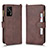 Coque Portefeuille Livre Cuir Etui Clapet BY2 pour Realme GT 5G Marron