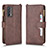 Coque Portefeuille Livre Cuir Etui Clapet BY2 pour Realme GT Master 5G Marron