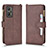 Coque Portefeuille Livre Cuir Etui Clapet BY2 pour Realme GT Neo 3T 5G Marron