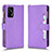 Coque Portefeuille Livre Cuir Etui Clapet BY2 pour Realme X7 Max 5G Violet