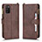 Coque Portefeuille Livre Cuir Etui Clapet BY2 pour Samsung Galaxy A02s Marron