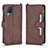 Coque Portefeuille Livre Cuir Etui Clapet BY2 pour Samsung Galaxy A12 5G Marron