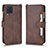 Coque Portefeuille Livre Cuir Etui Clapet BY2 pour Samsung Galaxy A22 4G Marron