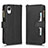 Coque Portefeuille Livre Cuir Etui Clapet BY2 pour Samsung Galaxy A23 5G SC-56C Noir