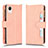 Coque Portefeuille Livre Cuir Etui Clapet BY2 pour Samsung Galaxy A23 5G SC-56C Or Rose