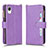 Coque Portefeuille Livre Cuir Etui Clapet BY2 pour Samsung Galaxy A23e 5G Violet
