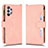 Coque Portefeuille Livre Cuir Etui Clapet BY2 pour Samsung Galaxy A32 5G Or Rose
