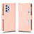 Coque Portefeuille Livre Cuir Etui Clapet BY2 pour Samsung Galaxy A53 5G Or Rose