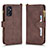 Coque Portefeuille Livre Cuir Etui Clapet BY2 pour Samsung Galaxy M52 5G Marron