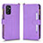 Coque Portefeuille Livre Cuir Etui Clapet BY2 pour Samsung Galaxy M52 5G Violet