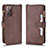 Coque Portefeuille Livre Cuir Etui Clapet BY2 pour Samsung Galaxy Note 20 Ultra 5G Marron