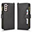 Coque Portefeuille Livre Cuir Etui Clapet BY2 pour Samsung Galaxy S22 5G Noir