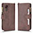 Coque Portefeuille Livre Cuir Etui Clapet BY2 pour Samsung Galaxy XCover 5 SM-G525F Marron