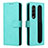 Coque Portefeuille Livre Cuir Etui Clapet BY2 pour Samsung Galaxy Z Fold3 5G Cyan