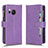 Coque Portefeuille Livre Cuir Etui Clapet BY2 pour Sharp Aquos R8s Violet