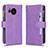 Coque Portefeuille Livre Cuir Etui Clapet BY2 pour Sharp Aquos Sense7 Plus Violet