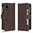 Coque Portefeuille Livre Cuir Etui Clapet BY2 pour Sharp Aquos wish3 Marron