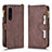 Coque Portefeuille Livre Cuir Etui Clapet BY2 pour Sony Xperia 1 IV SO-51C Marron