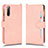 Coque Portefeuille Livre Cuir Etui Clapet BY2 pour Sony Xperia 10 II Or Rose